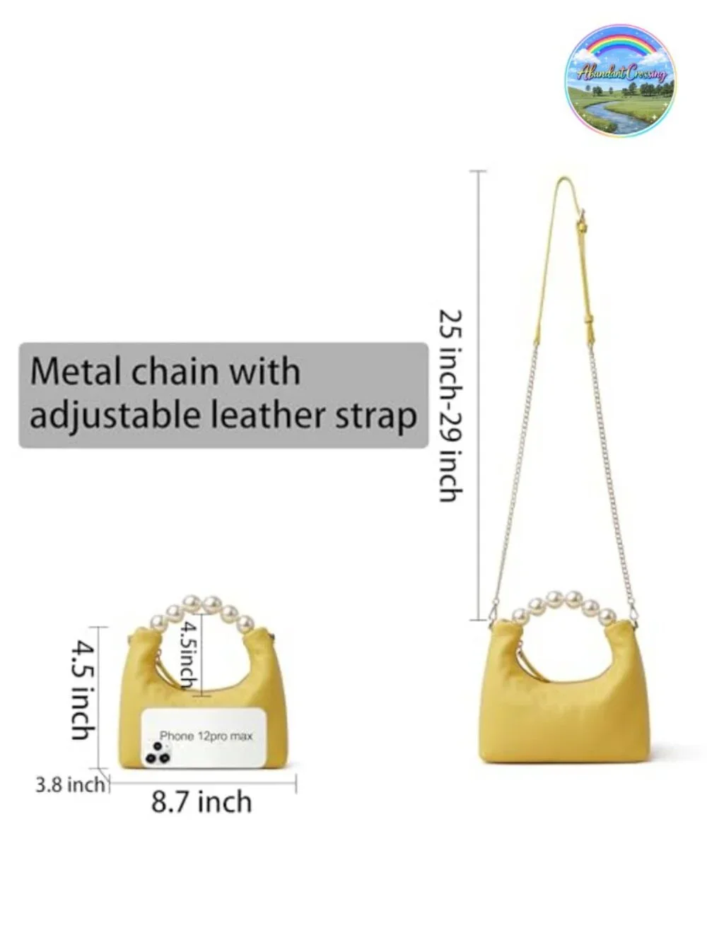 Genuine Leather Top Handle Clutch Purse Women Designer Pearl Tote